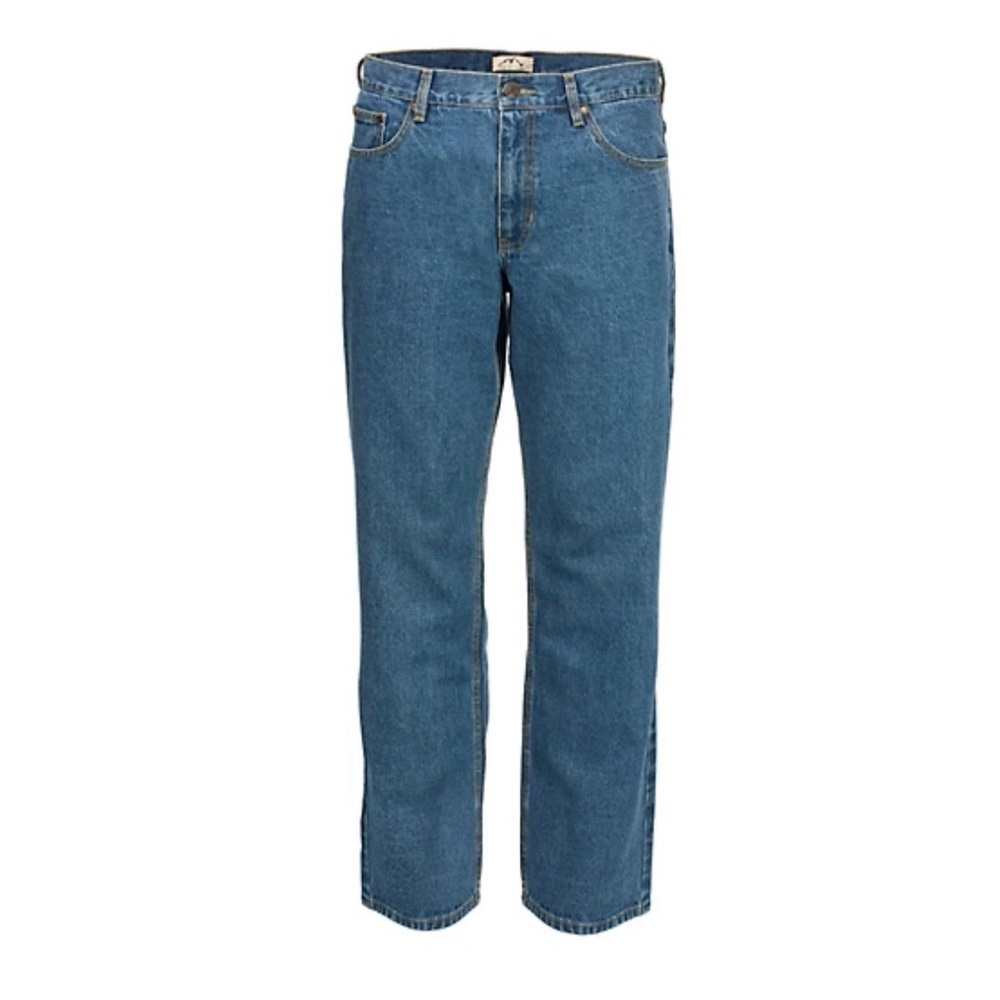 Blue Mountain Men's Straight Leg Jeans 38x30 Blue - Picture 2 of 3